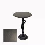 Bistro Döküm Ayak Çipa Angel Masa - (Werzalit, Wermodin Ve Allzalit Tabla 60 Cm Çap) - Grey Marble