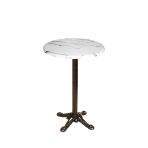Bistro Döküm Ayak Çipa Masa - (Werzalit, Wermodin Ve Allzalit Tabla 70 Cm Çap) - Afyon Mermer
