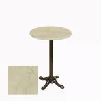 Bistro Döküm Ayak Çipa Masa - (Werzalit, Wermodin Ve Allzalit Tabla 70 Cm Çap) - Golden Marble