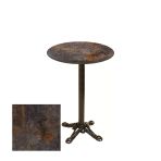 Bistro Döküm Ayak Çipa Masa - (Werzalit, Wermodin Ve Allzalit Tabla 70 Cm Çap) - Metalic Oxid 3