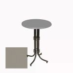 Bistro Masa Buket - (Werzalit, Wermodin Ve Allzalit Tabla 60 Cm Çap) - Koyu Gri