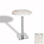 Bistro Masa Tokyo Kromnikel - (Werzalit, Wermodin Ve Allzalit Tabla 70 Cm Çap) - Afyon Mermer