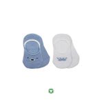 Bistyle 2'Li Babet Cute Face Penye Çorap 30103 Mavi-Beyaz Renk: Mavi-Beyaz, Beden: 24-36 Ay