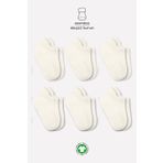 Bistyle 6109 Ekru 6'lı Basic Sneakers Bebek Soket Çorap