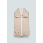 Bistyle Fermuarlı Natural Life Pike Battaniye Boy 70114 Bej