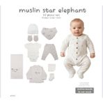 Bistyle Hastane Çıkışı 10LU Müslin Star Elephant - Yenidoğan - 0-Gri
