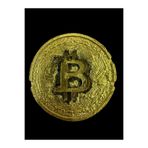 Bitcoin Para Magnet, Buzdolabı Süsü Hediyelik, Paketli 5 Cm