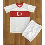 Bite Nose Beyaz Milli Takım Beyaz Şortlu Çocuk T-Shirt Halısaha Forma - 5 - 6 Yaş