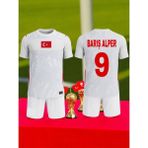 Bite Nose Beyaz Türkiye Barış Alper 9 Numara Çocuk 2026/28 Milli Takım Forma T-Shirt Özel Tasarım Yeni Sezon - 7 - 8 Yaş