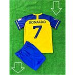 Bite Nose Çocuk Ronaldo Al Nassr 2022/23 Sarı Halı Saha Forma Tişört Şort - 2 - 3 Yaş - Sarı - Beyaz