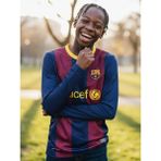 Bite Nose Efsane 09/10 Barcelona Messi Uzun Kollu Koyu Mavi Halı Saha Forma