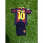 Bite Nose Efsane Barcelona Ronaldinho Çocuk Halı Saha Forması - Lacivert - 3 - 4 Yaş