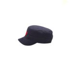Bite Nose Fidel Castro Tarzı Lacivert Kep, Yıldız Nakışlı, Eskitme Kumaş, Ayarlanabilir, Unisex, Standart Beden