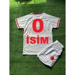 Bite Nose Isme Özel Yazdırmalı Çocuk Türkiye 2024/25 Milli Takım Beyaz Forma Short Takımı - 7 - 8 Yaş
