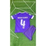 Bite Nose Sergio Ramos 2017 Cardiff Şampiyonlar Ligi Finali Forması Real Madrid Çocuk Tişört - Mor - 5 - 6 Yaş