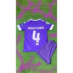 Bite Nose Sergio Ramos Real Madrid Şortluçocukt-Shirthalı Saha Forması - Mor - 12 - 13 Yaş