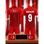 Bite Nose Türkiye Barış Alper 9 Numara Çocuk 2026/28 Milli Takım Forma T-Shirt Özel Tasarım Yeni Sezon - 5 - 6 Yaş - Kırmızı