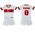 Bite Nose Türkiye Beyaz Milli Takım Isme Özel Yazdırmalı Çocuk Halı Saha Forma - 7 - 8 Yaş