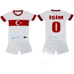 Bite Nose Türkiye Beyaz Milli Takım Isme Özel Yazdırmalı Çocuk Halı Saha Forma - 9 - 10 Yaş