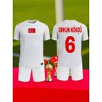 Bite Nose Türkiye Orkun Kökçü 6 Numara Çocuk 2026/28 Milli Takım Forma T-Shirt Özel Tasarım Yeni Sezon - 5 - 6 Yaş - Kırmızı