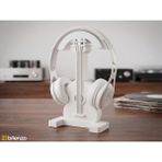 Bitenzo 3D Gitar Temalı Masaüstü Kulaklık Standı, Müzik Severlere Özel Ekipman Tutucu - Beyaz