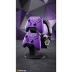 Bitenzo 3D Masaüstü Çok Fonksiyonlu Gaming Stand - 2 Adet Oyun Kolu ve Kulaklık Standı Kontrolcü Düzenleyici - Siyah