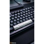 Bitenzo3D Custom Tasarım Mekanik Klavye Spacebar Keycap - 6.25u Uyumlu Özel Dokulu Boşluk Tuşu - Beyaz