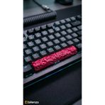 Bitenzo3D Custom Tasarım Mekanik Klavye Spacebar Keycap - 6.25u Uyumlu Özel Dokulu Boşluk Tuşu - Nar Çiçeği