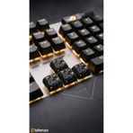 Bitenzo3D Premium Custom Tasarım Mekanik Klavye Keycap Seti 4'lü Paket - Siyah