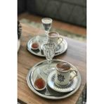 Biterse 6 Adet Çelik Tek Kişilik Sunum Tepsisi Servis Sunum Tabağı 20 cm