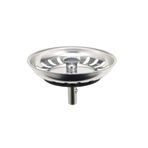 Biterse Çöpmak Paslanmaz Çelik Sifon Süzgeci, 8 cm, Lavabo Evye Süzgeci, Bulaşık Makinesinde Yıkanabilir, M12 Vida Çapı