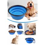 Biterse Katlanabilir Renkli 350 ml Kedi ve Köpek Mama Su Kabı