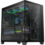 Bitfenix Polii Black 850W 80+ Bronze PSU 4x120mm FRGB Fan ATX Temperli Cam Siyah Gaming (Oyuncu) Kasa