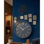 Bitiger Modern Quartz Dekoratif Duvar Saati – Ev, Ofis ve Salon Için Şık Tasarım - Gümüş