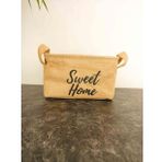 Bitki Tasarımı Sweet Home Jüt Hasır Ev Düzenleyici Mutfak Banyo Salon Sepeti Katlanır Sıvı Korumalı Orta
