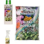 Bitki Toprağı -10 Lt , Genel Bitki Besini 1 Lt, Yaprak Temizleyici 250 Ml