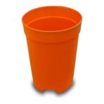 Bitkim Sende Katı Plastik Sukulent Saksısı, 5 Adet, Turuncu, 5.5 cm