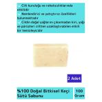 Bitkisel Keçi Sütü Sabunu Doğal Üretim Tüm Cilt Tipleri Için Uygun 2 Adet