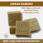 Bitkiselce 4x450 gr El Yapımı Argan Sabunu
