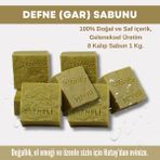 Bitkiselce Saf ve Doğal İçeriklerle Orijinal Gar Defne Sabunu 950 gr x 8 Kalıp