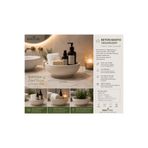BitkiTÜRK 🛁 El Yapımı Beton Banyo Organizeri | Havlu ve Sabun Düzenleyici | Dekoratif Kase Organizer 19 cm