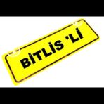BİTLİS 'Lİ Yazılı Sarı Dekor Plaka Sök Tak Pratik yeni nesil