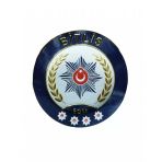 Bitlis Polis Kol Arması 3D Plastik Tpu, Yeni Tip, Cırtlı, Standart Ölçü, 1.Sınıf Kalite