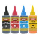 Bitmeyen Tanklı Yazıcılar İçin 4X100Ml Mürekkep