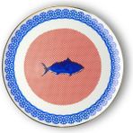 Bitossi Home Bel Paese Fish 32 cm Porselen Yuvarlak Tabak