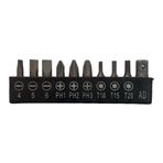 Bıts Uc Setı 25Mm 10 Parca Yıldız/Duz/Torx