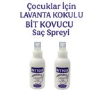 Bittox 2 Adet Çocuklar İçin Lavanta Yağlı Bit Kovucu Saç Spreyi 100