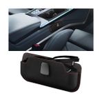 Bittwee Araba Güneş Gözlüğü Tutucu, Deri Araç Güneşlik Gözlükleri Koruyucu Saklama Kılıfı, Otomotiv İç Gözlük Koruma Düzenleyici Kutu Aksesuarları, Çoğu Otomobil için Evrensel (Siyah)