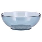 BITZ Kusintha Salata Kasesi, Büyük Cam Kase, Çap 24 cm, Mavi