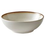 BITZ Salata kasesi, kase/taş kase, bulaşık makinesinde yıkanabilir, 30 cm çapında, krem/krem